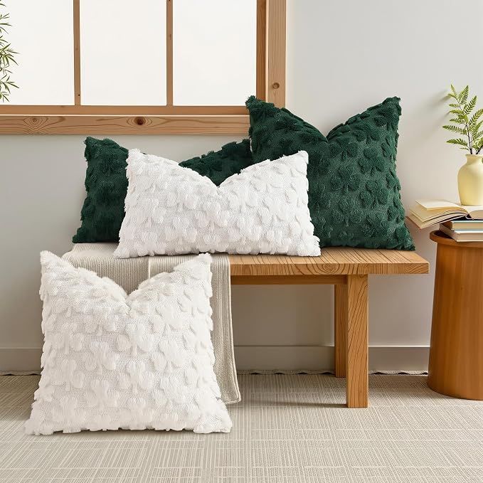 decorUhome St. Patrick’s Day Shamrock Pillow Covers 20x20 Inch Set of 2 - Image 3