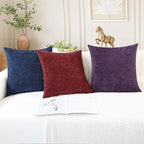 CaliTime Christmas Throw Pillow Covers Decorative 26 X 26 Inches Pack of 2 Cozy - Image 5