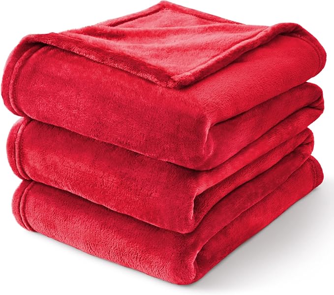 BEDELITE Fleece Blanket Red Full Blankets by BEDELITE