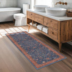 Hazo Haus Navy Blue Runner Rug 2x5 - Image 3