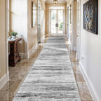 2x10 Washable Runner Rugs for Hallway: Easy-to-Clean Abstract Runners for - Image 3