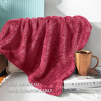 Exclusivo Mezcla Plush Fuzzy Fleece Bed Blanket Twin Size, Super Soft, Fluffy - Image 5
