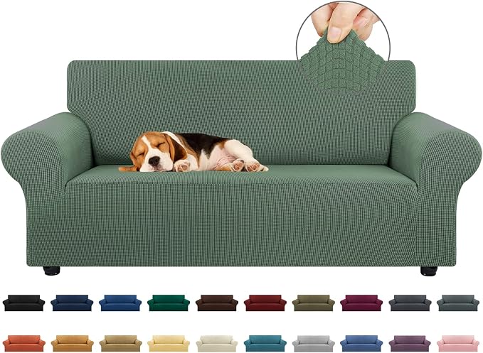 KEKUOU Stretch Loveseat Sofa Cover Slipcover, Couch Covers by KEKUOU