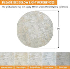 Round Rug 5ft Circle Rug Washable: Carpet Small Circular Area Rug - Image 2