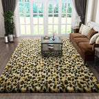Ophanie Leopard Rugs for Living Room Bedroom, Fluffy Soft Fuzzy Cheetah Print - Image 3