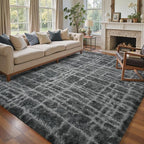 Shag Rugs for Bedroom Living Room, Tie-Dyed Ultra Soft Fluffy Furry Area Rugs - Image 2