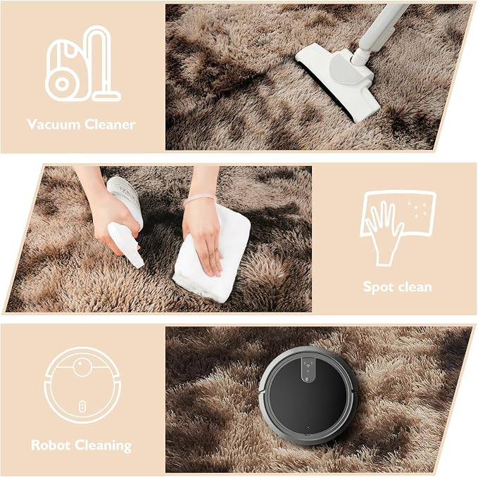 6x9 Fluffy Area Rug for Living Room, Shag Area Rugs for Bedroom, Soft Fuzzy Rug - Image 4