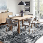 Washable Area Rugs 4'x5' Non-Slip Modern Abstract Soft - Image 8