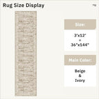 Runner Rug 3x12 Washable Non-Slip Hallway Runner Rugs - Image 5