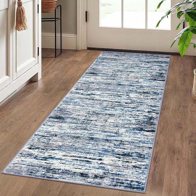 Lansny Modern Abstract Runner Rug 2x5 - Image 2