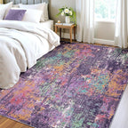 Washable Area Rugs 4'x6' Non-Slip Modern Abstract Soft - Image 3