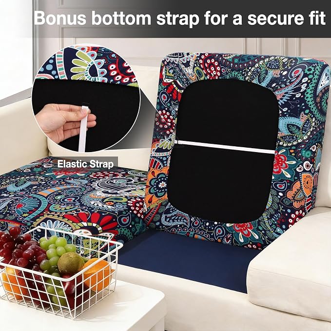 hyha 14Pcs Patio Cushion Covers, Stretch Outdoor Couch Cushion Covers - Image 4