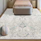 8x10 Area Rugs for Living Room, Machine Washable Non Slip Vintage Retro Rugs - Image 6