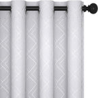 Deconovo White Room Darkening Curtains by Deconovo