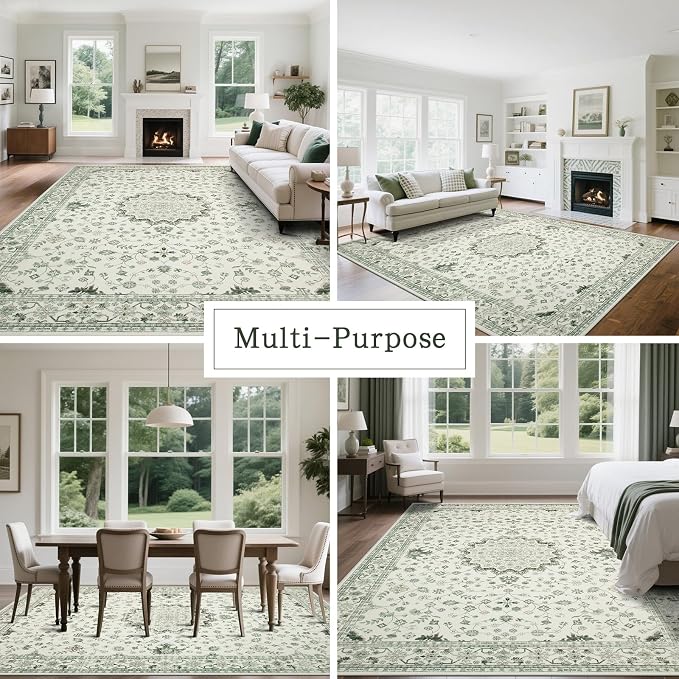 Washable Rugs 8x10 Area Rugs for Living Room, Rugs for Bedroom, Large Carpets - Image 5