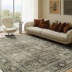 Washable Rugs 8x10 Area Rugs for Living Room- Vintage Rugs for Bedroom - Image 6
