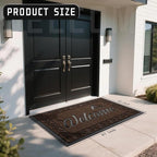 Yimobra Welcome Mat Outdoor Indoor, Waterproof Heavy Duty Front Door Mat - Image 3