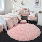 Amdrebio Light Pink Round Circle Rug 4Ft - Image 9