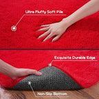 Pionblank Fluffy Runner Rugs for Bedroom 2x6, Modern Shaggy Area Rug for - Image 5