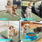 OLANLY Dog Door Mat for Muddy Paws 70x24, Paw Print Design, Absorbs Moisture - Image 7