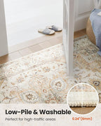AMADA HOMEFURNISHING 4x6 Washable Area Rug, Low-Profile Entryway Rug - Image 6