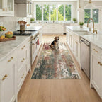 Washable Area Rugs 3x6 Non-Slip Modern Abstract Soft by RELEANY