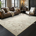 Toneed Abstract Area Rug 5x8 Modern Washable Rug Soft Non Slip Rug Low Pile by Toneed
