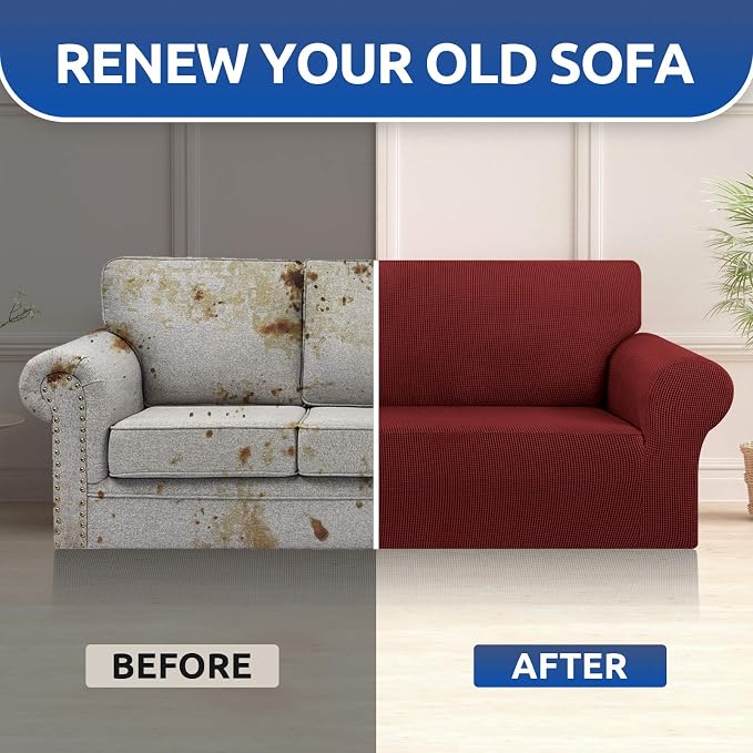 KEKUOU Stretch Sofa Cover Slipcover ，Couch Covers - Image 8