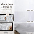 Solid White Curtains 96 Inches Long - Image 3