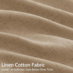 Nanspring Sand Beige Curtains 120 Inches Long - Image 4