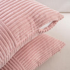 Fancy Homi 2 Packs Blush Pink Samll Decorative Throw Pillow Covers 14x14 Inch - Image 4