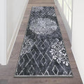 HEBE Hallway Runner Rug 2'x6' Washable Vintage Distressed Area Rugs Non Slip by HEBE