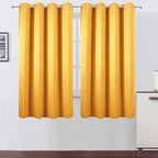 LEMOMO Yellow Blackout Curtains 66 x 63 Inch Length/Set of 2 Curtain by Lemomo