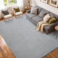 FinRèc 5x7 Washable Area Rugs for Bedroom Living Room, Low Pile Thin Rug Solid by FinRe%CC%80cHome