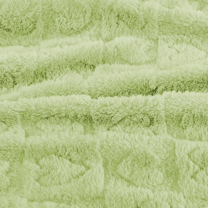 Yurhap Fleece Baby Blanket Heart Checkered Blanket, Ultra Soft Cozy Baby - Image 7