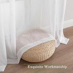Lecloud White Sheer Curtains 63 Inch Length 2 Pcs, Light Filtering Rod Pockets - Image 5