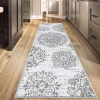 HEBE Hallway Runner Rug 2'8''x8' Washable Vintage Distressed Area Rugs Non Slip - Image 7