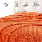 Whale Flotilla King Size Fuzzy Fleece Blanket, Fluffy Warm Soft Jacquard Bed - Image 8