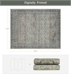 Washable Rugs 8x10 Area Rugs for Living Room, Rugs for Bedroom, Large Carpets - Image 2