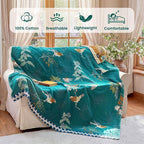 MSGKV The Boho Layer: 60"x80" Cotton Throw Blanket – Full Size - Image 2