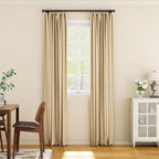 YaFex Heavy Duty Curtain Rods 32-60 Inch, 1 Inch Adjustable Black Curtain Rod - Image 8