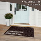 Coffee Brown Leaves Outdoor Indoor Entrance Doormats, Absorbent Durable Heavy - Image 4