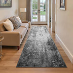 2.6x8 Black Rug Runners for Hallways Kitchen Runner Rug Non Slip Washable Black by OmpaaHomeDecor
