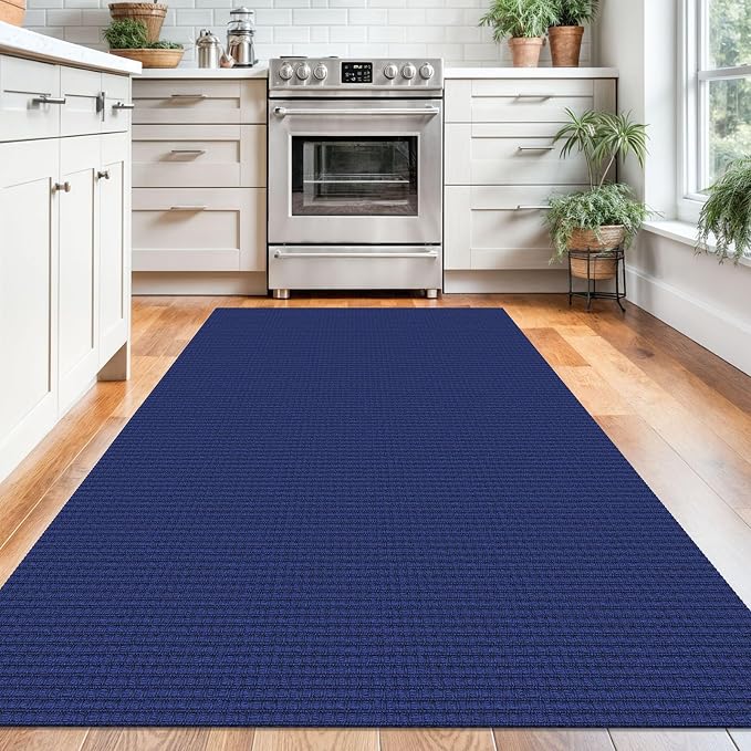 KOZYFLY Washable Area Rug 4x6 ft Non Slip Rubber Backed Living Room Rugs - Image 2