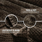 Exclusivo Mezcla Fleece Bed Blanket Queen Size, Super Soft and Warm Blankets - Image 7
