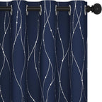 Deconovo Floor to Ceiling Curtains, Soundproof Thermal Insulated Curtain Panel by Deconovo