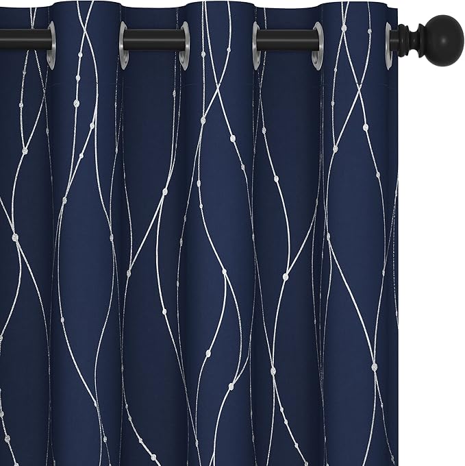 Deconovo Floor to Ceiling Curtains, Soundproof Thermal Insulated Curtain Panel by Deconovo