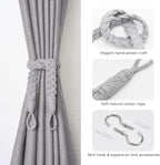 NICEEC 4 Pack Natural Cotton Rope Curtain Tiebacks Elegant Boho Style - Image 2
