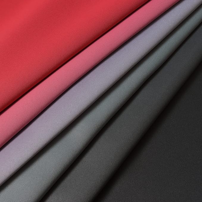 Yakamok Red and Black Blackout Curtains, Ombre Room Darkening Window Curtains - Image 7