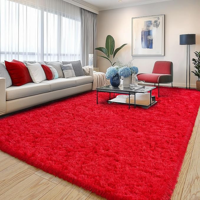 Pionblank Large Rug for Living Room 6x9 Feet, Modern Soft Shag Area Rug by PIONBLANK